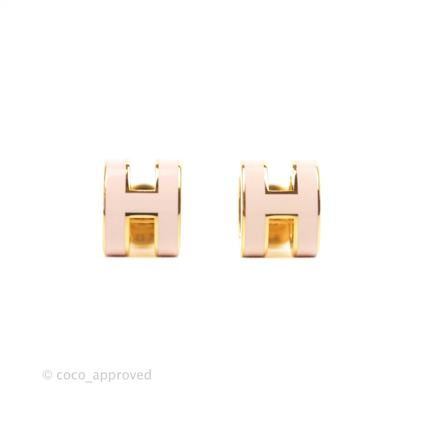 Hermès Mini Pop H Rose Dragee Gold