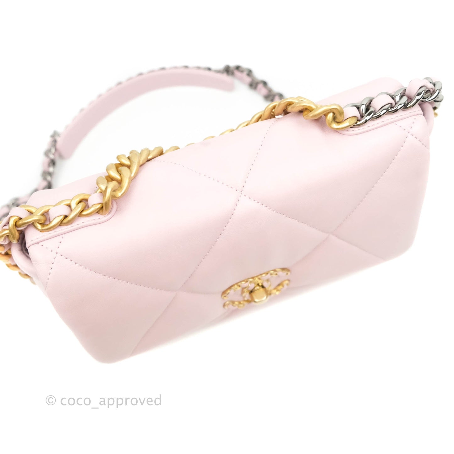 Chanel 19 Small Pink Lambskin Mixed Hardware