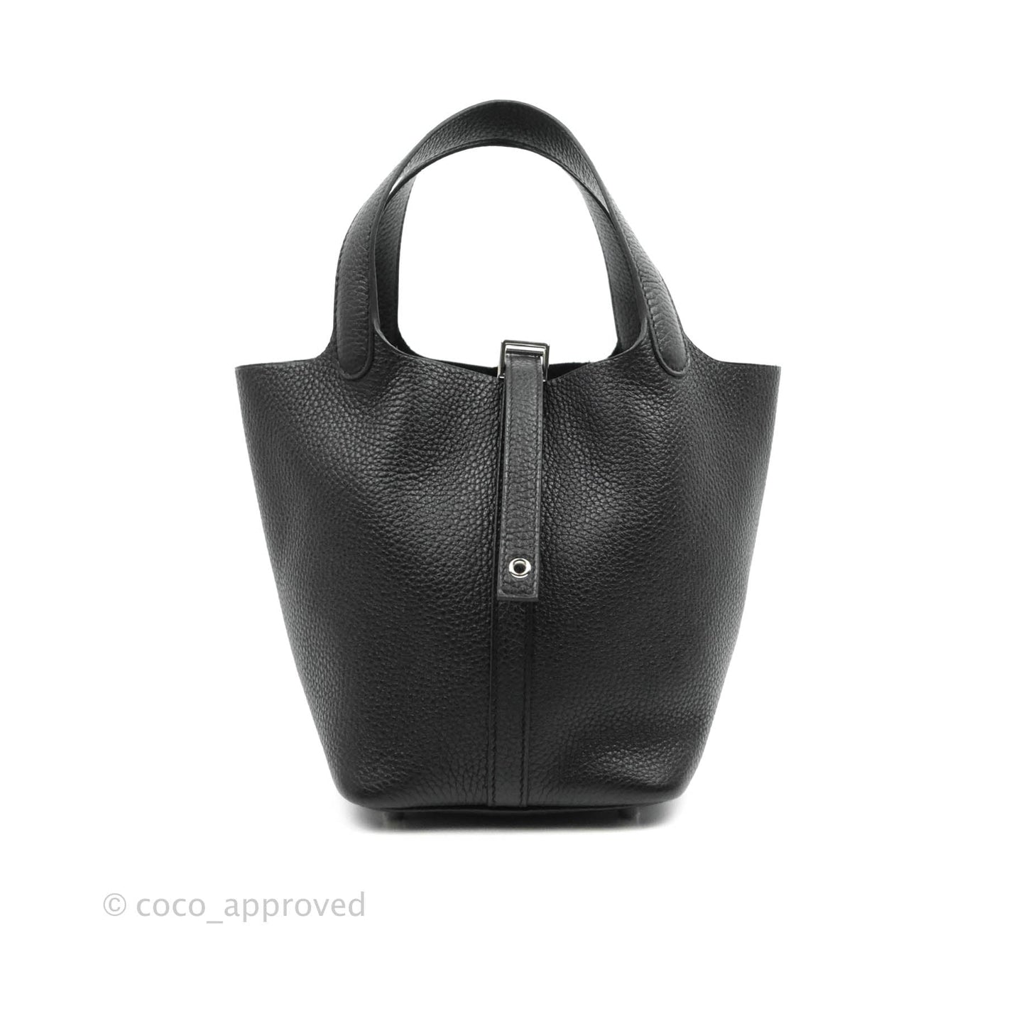 Hermès Taurillon Clemence Picotin Lock 18 PM Black Palladium Hardware