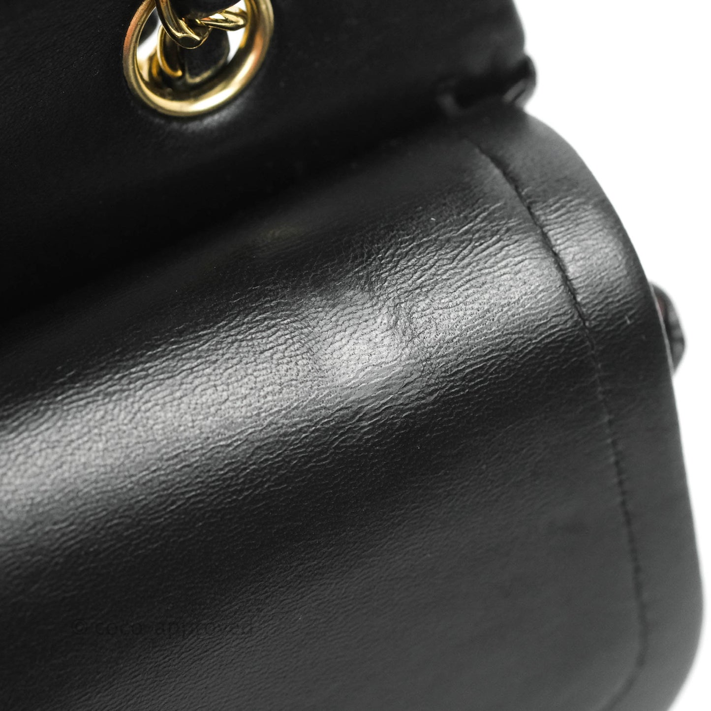 Chanel Classic M/L Medium Double Flap Black Lambskin Gold Hardware