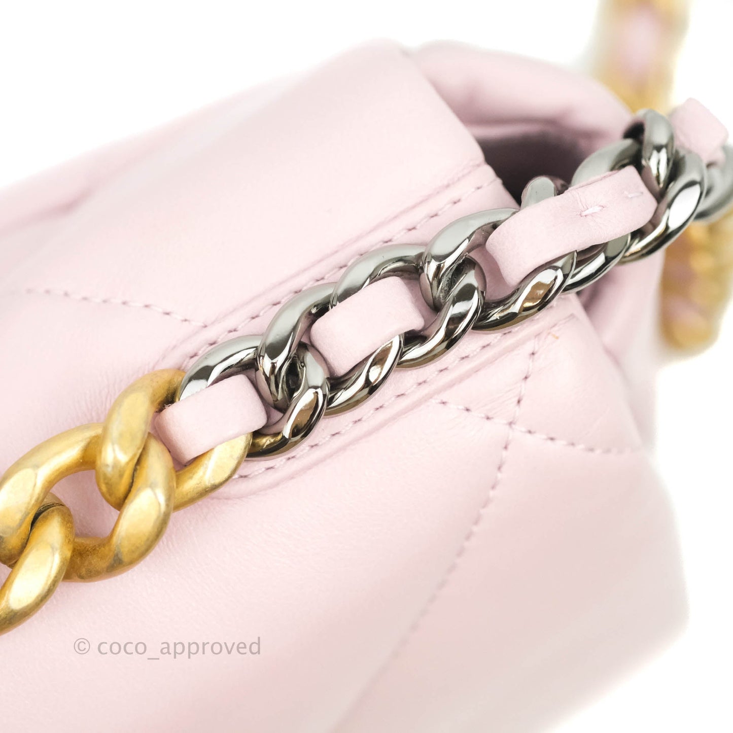 Chanel 19 Small Pink Lambskin Mixed Hardware