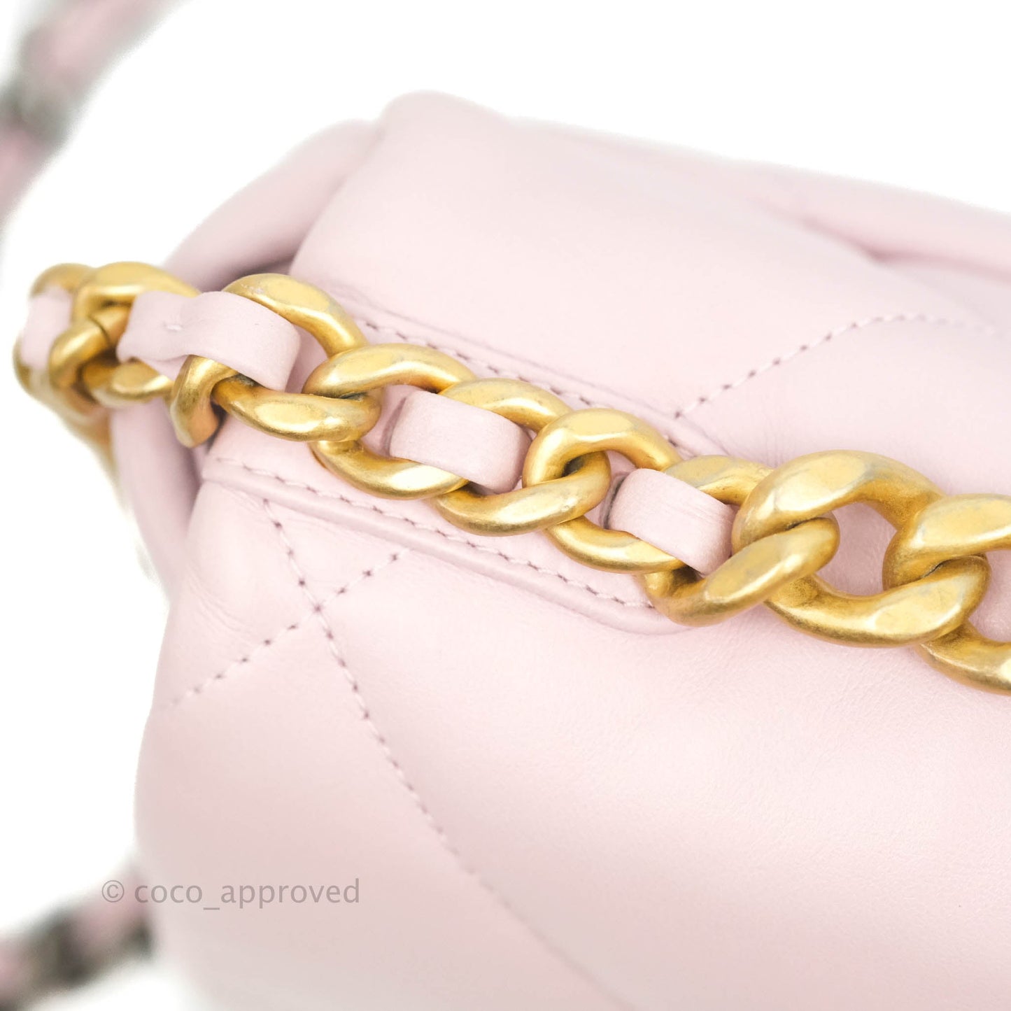 Chanel 19 Small Pink Lambskin Mixed Hardware