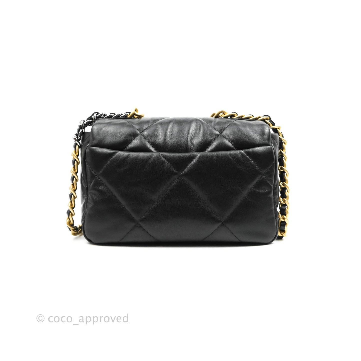 Chanel 19 Small Flap Bag Black Goatskin Mixed Hardware 20K