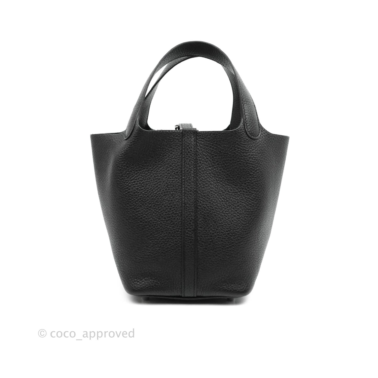 Hermès Taurillon Clemence Picotin Lock 18 PM Black Palladium Hardware