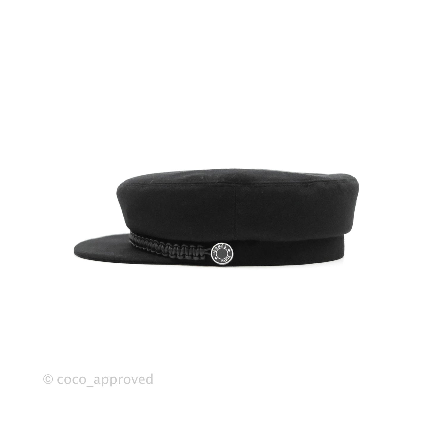 Hermès Women's Black Cashmere Deauville Cap