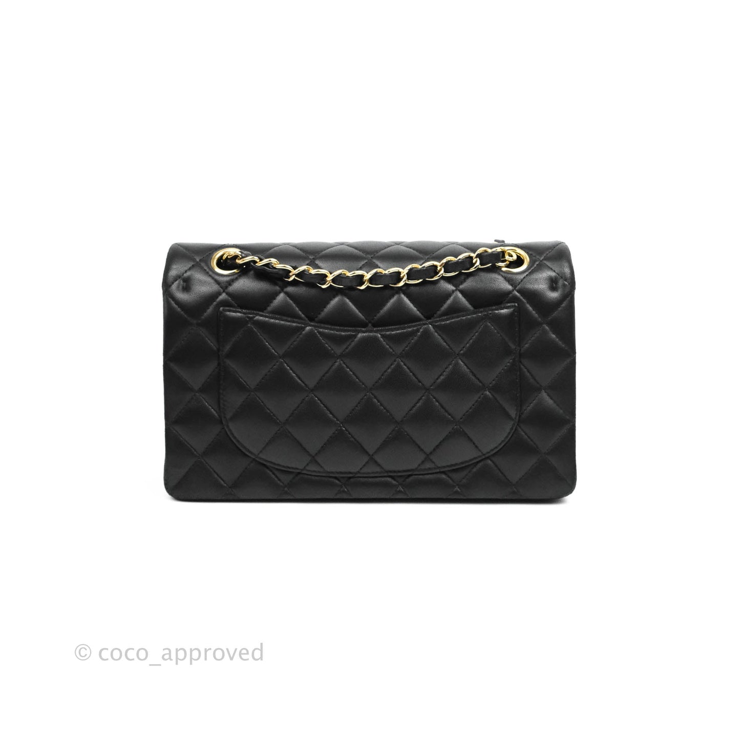 Chanel Classic Small S/M Flap Black Lambskin Gold Hardware