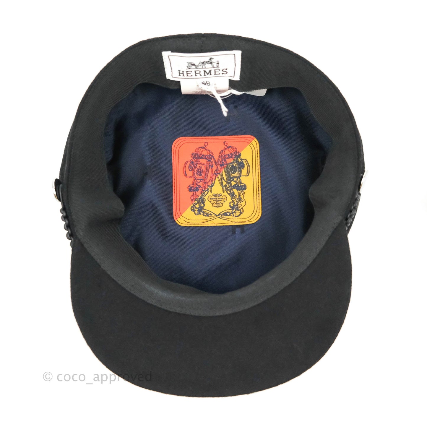 Hermès Women's Black Cashmere Deauville Cap