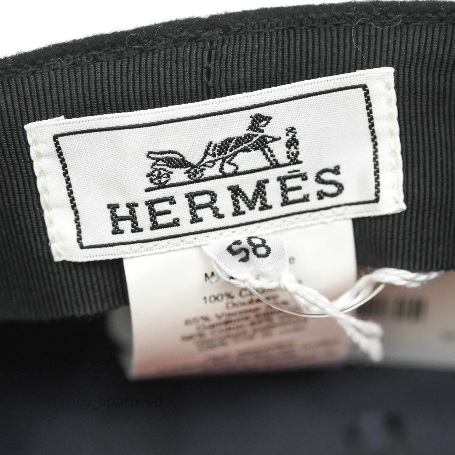 Hermès Women's Black Cashmere Deauville Cap