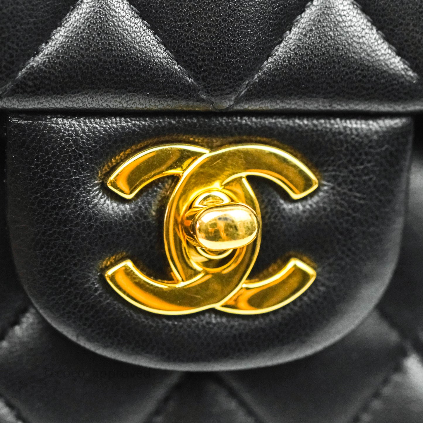 Chanel Classic Small S/M Flap Black Lambskin Gold Hardware
