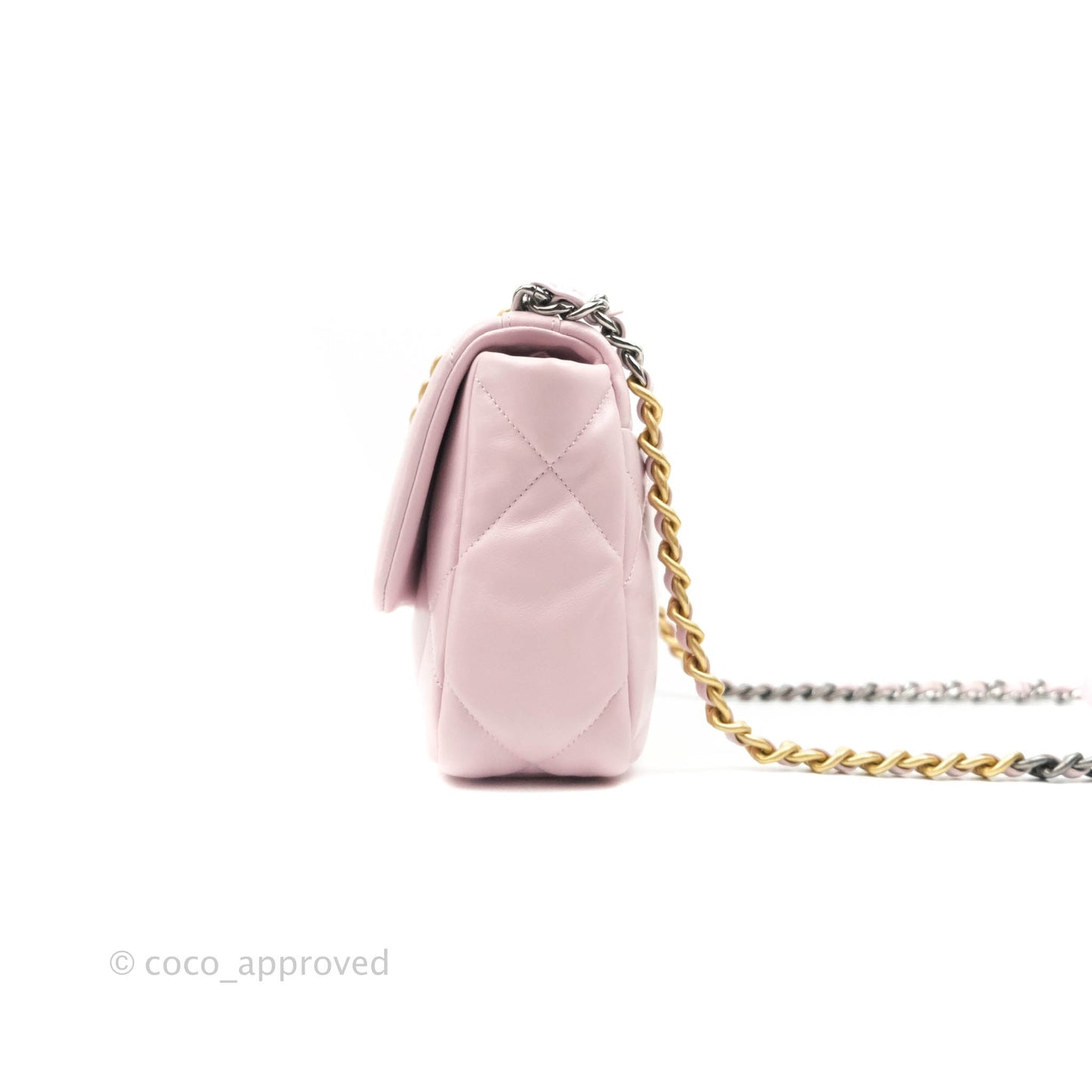 Chanel 19 Small Pink Lambskin Mixed Hardware