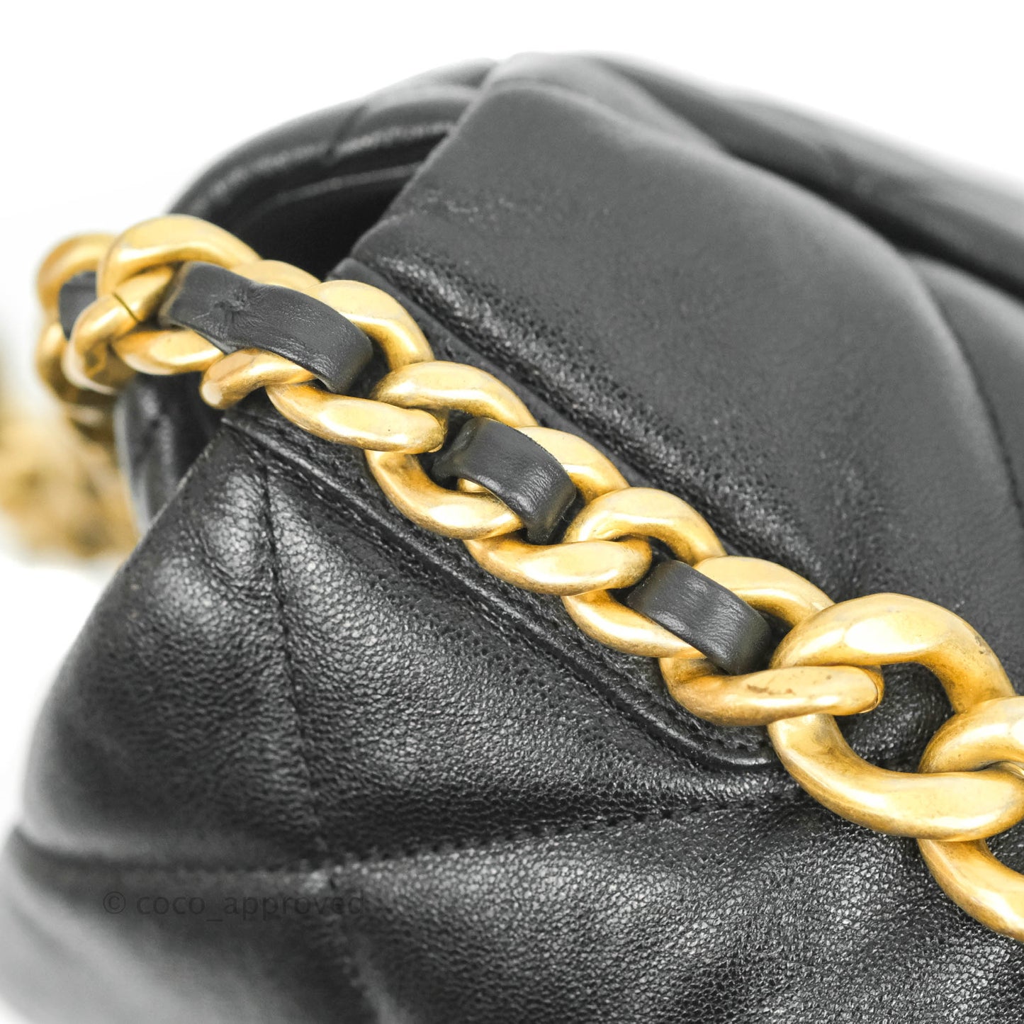 Chanel 19 Medium Black Goatskin Mixed Hardware
