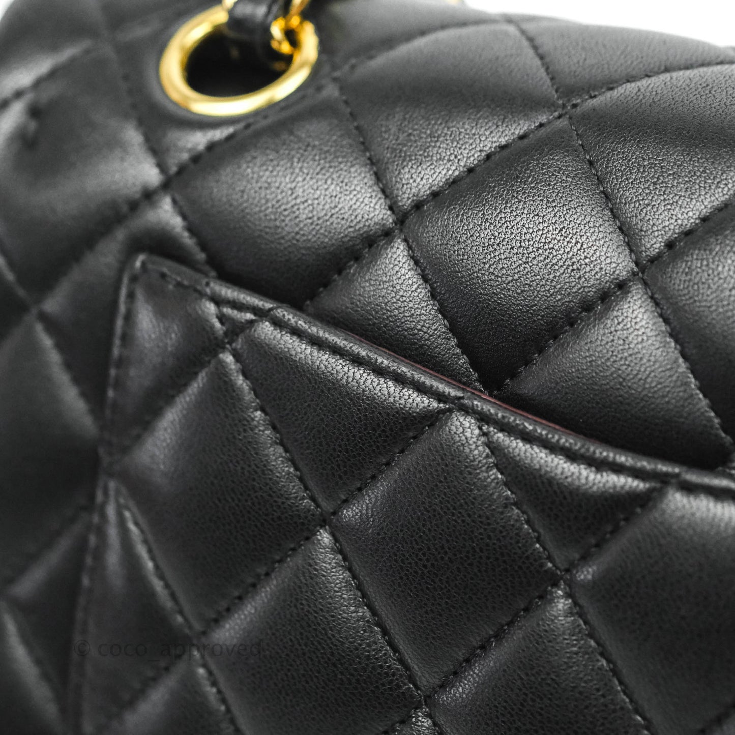 Chanel Classic Small S/M Flap Black Lambskin Gold Hardware