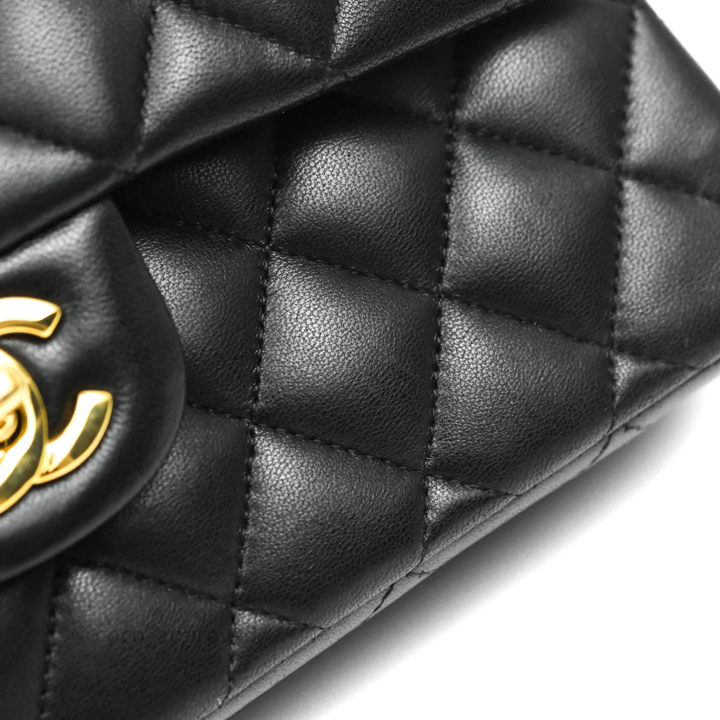 Chanel Classic Small S/M Flap Black Lambskin Gold Hardware