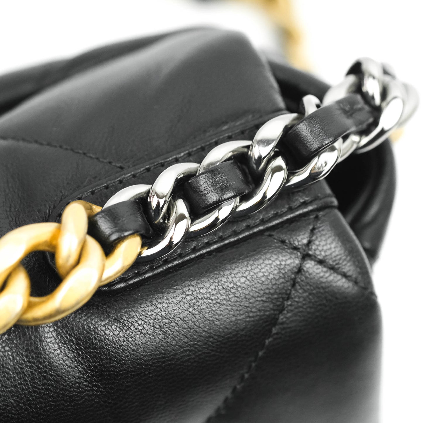 Chanel 19 Small Flap Bag Black Goatskin Mixed Hardware 20K
