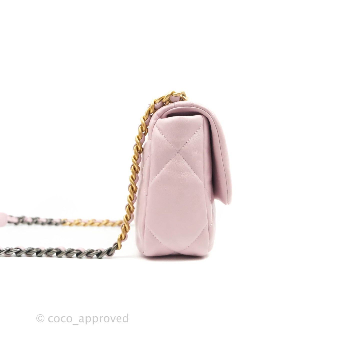Chanel 19 Small Pink Lambskin Mixed Hardware