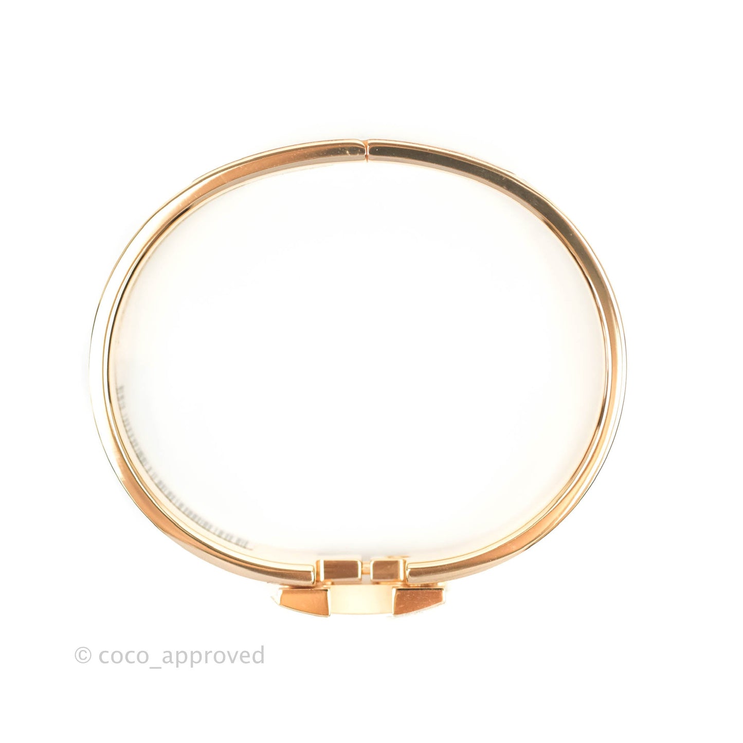 Hermès Clic H Bracelet Black Rose Gold PM