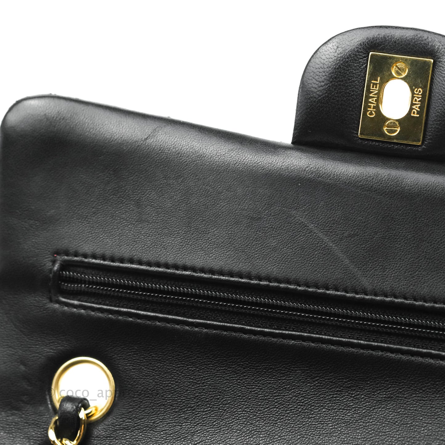 Chanel Classic Small S/M Flap Black Lambskin Gold Hardware