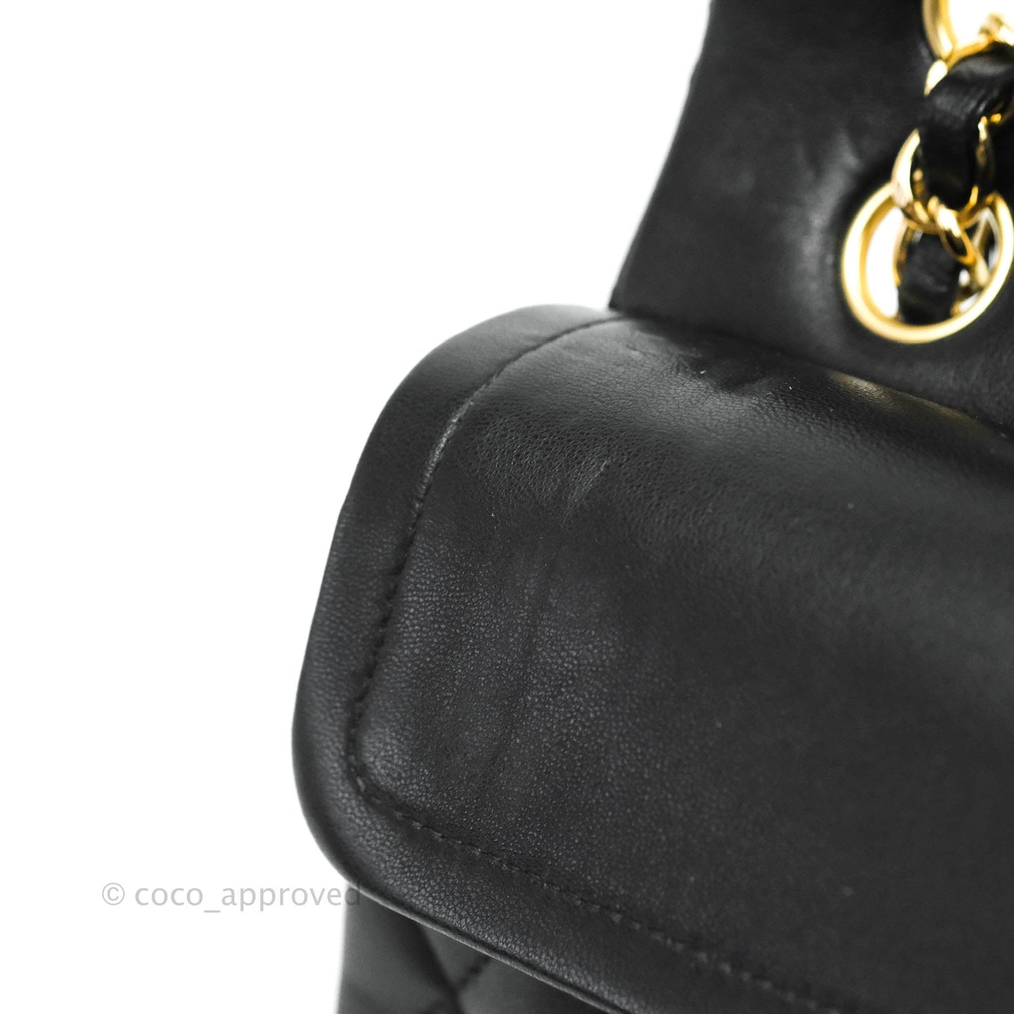 Chanel Classic Small S/M Flap Black Lambskin Gold Hardware