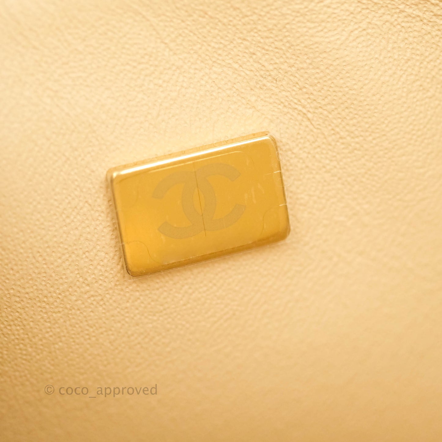 Chanel Classic M/L Medium Double Flap Beige Caviar Gold Hardware