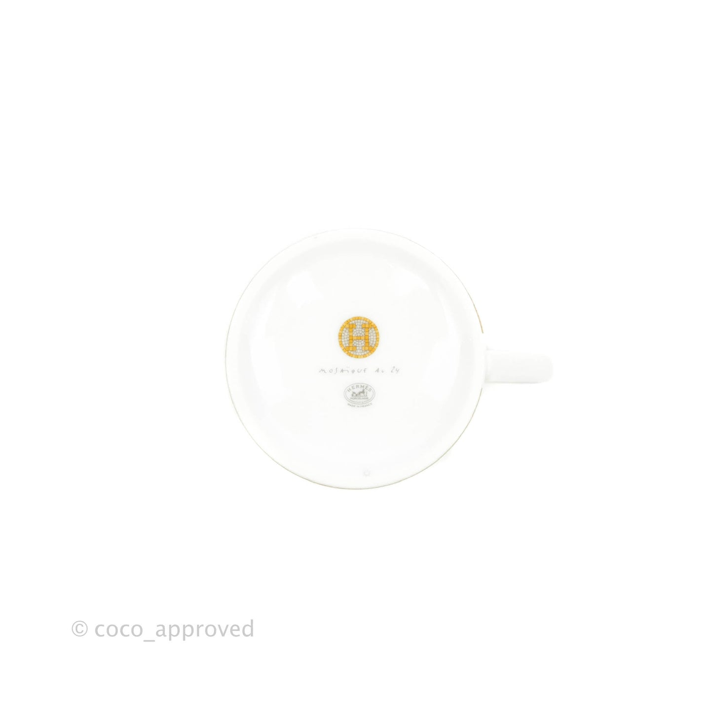 Hermès Mosaique Au 24 Gold Mug