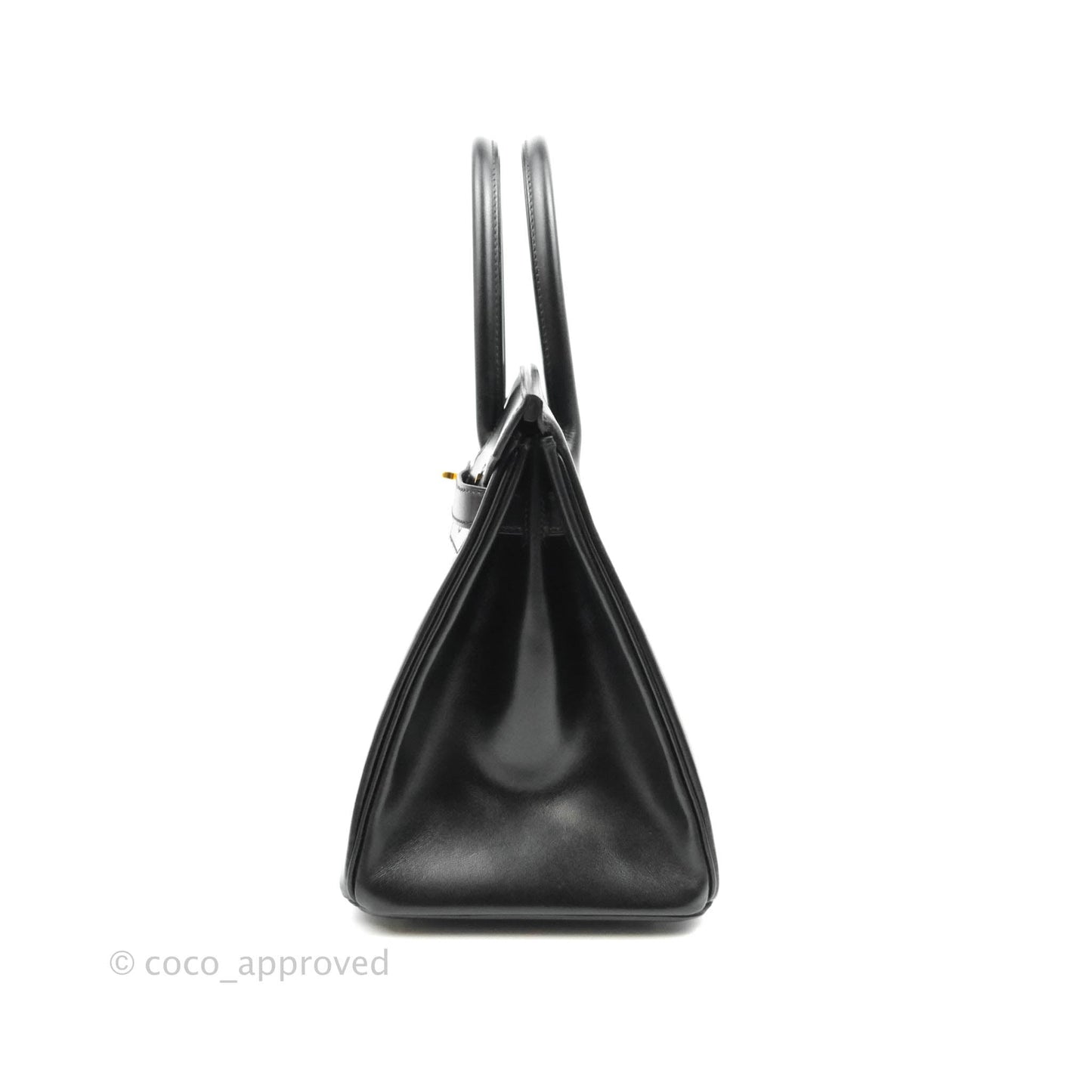 Hermès Birkin 30 Black Box Calfskin Gold Hardware