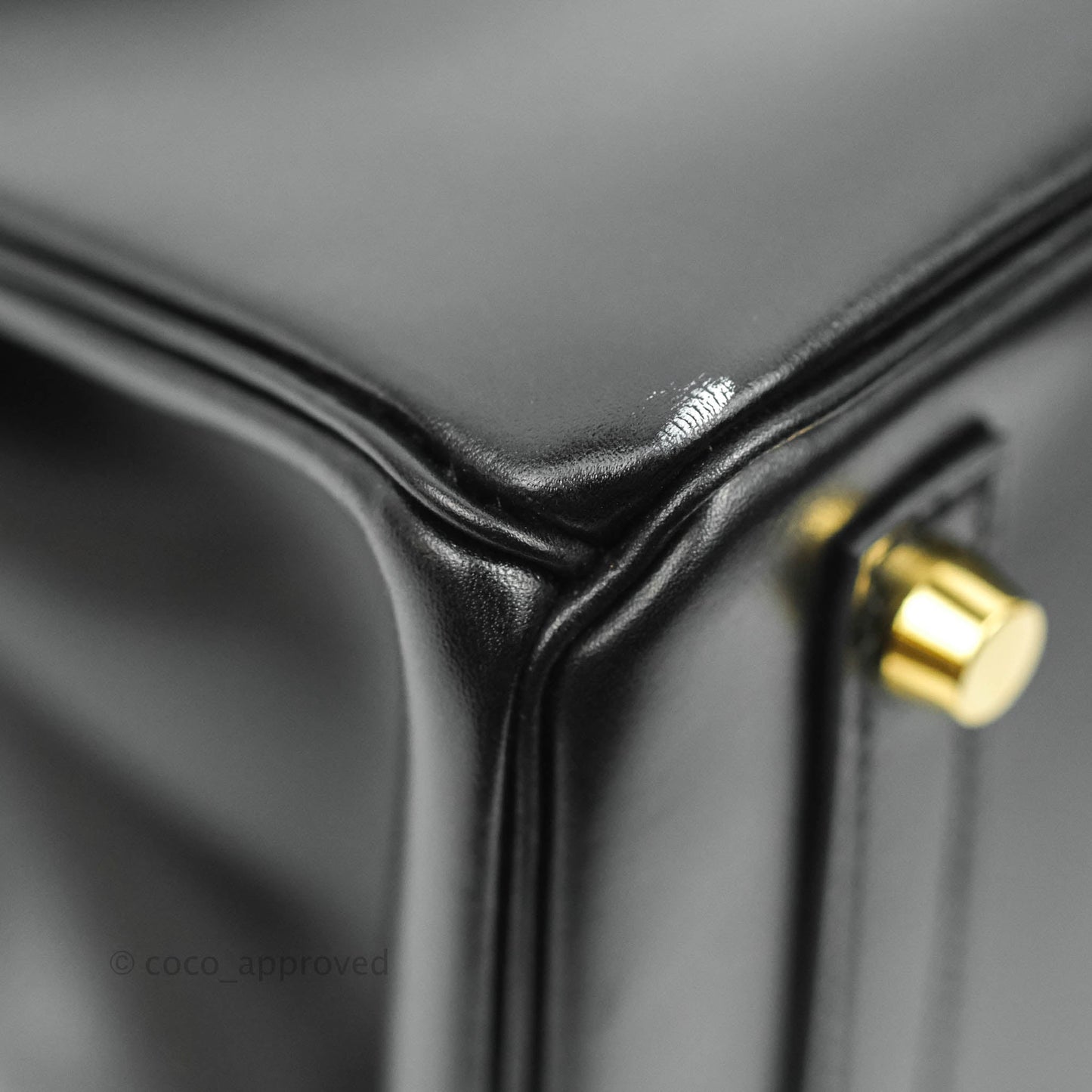 Hermès Birkin 30 Black Box Calfskin Gold Hardware
