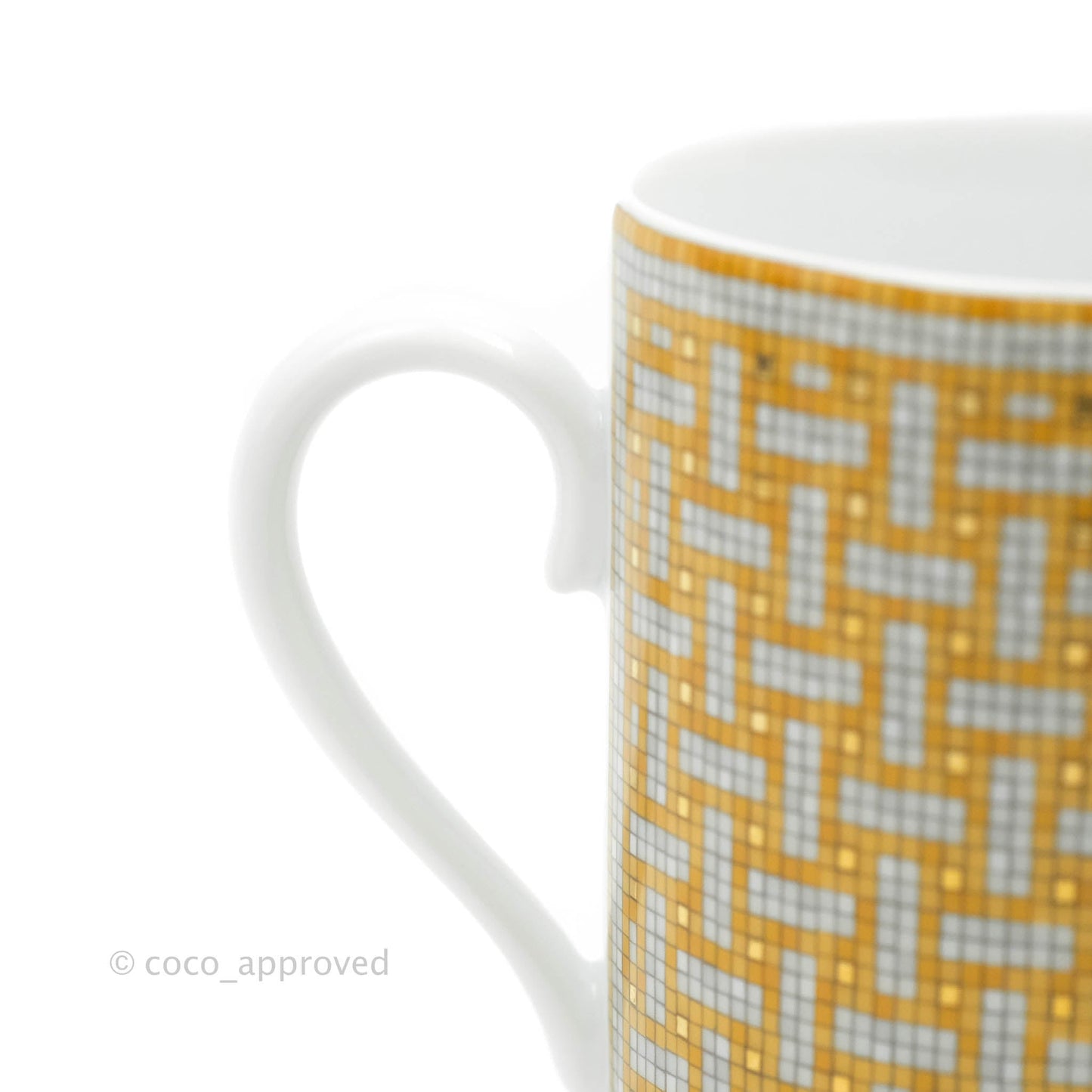 Hermès Mosaique Au 24 Gold Mug