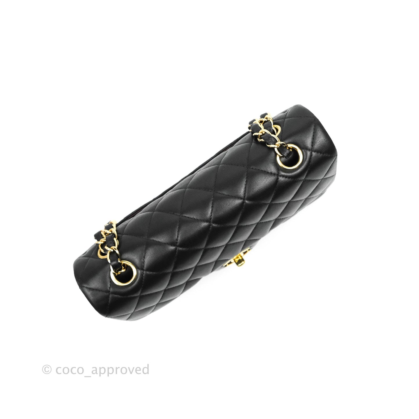 Chanel Classic Small S/M Flap Black Lambskin Gold Hardware