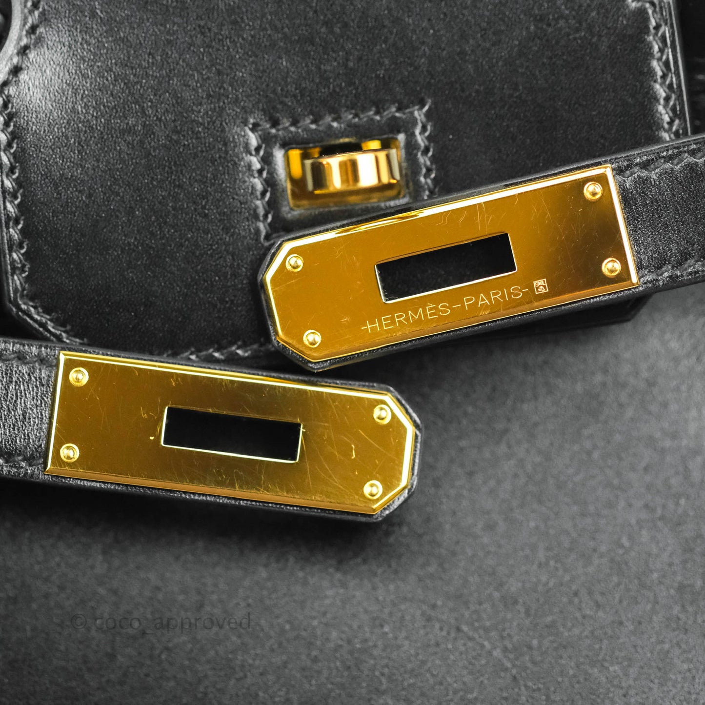 Hermès Birkin 30 Black Box Calfskin Gold Hardware