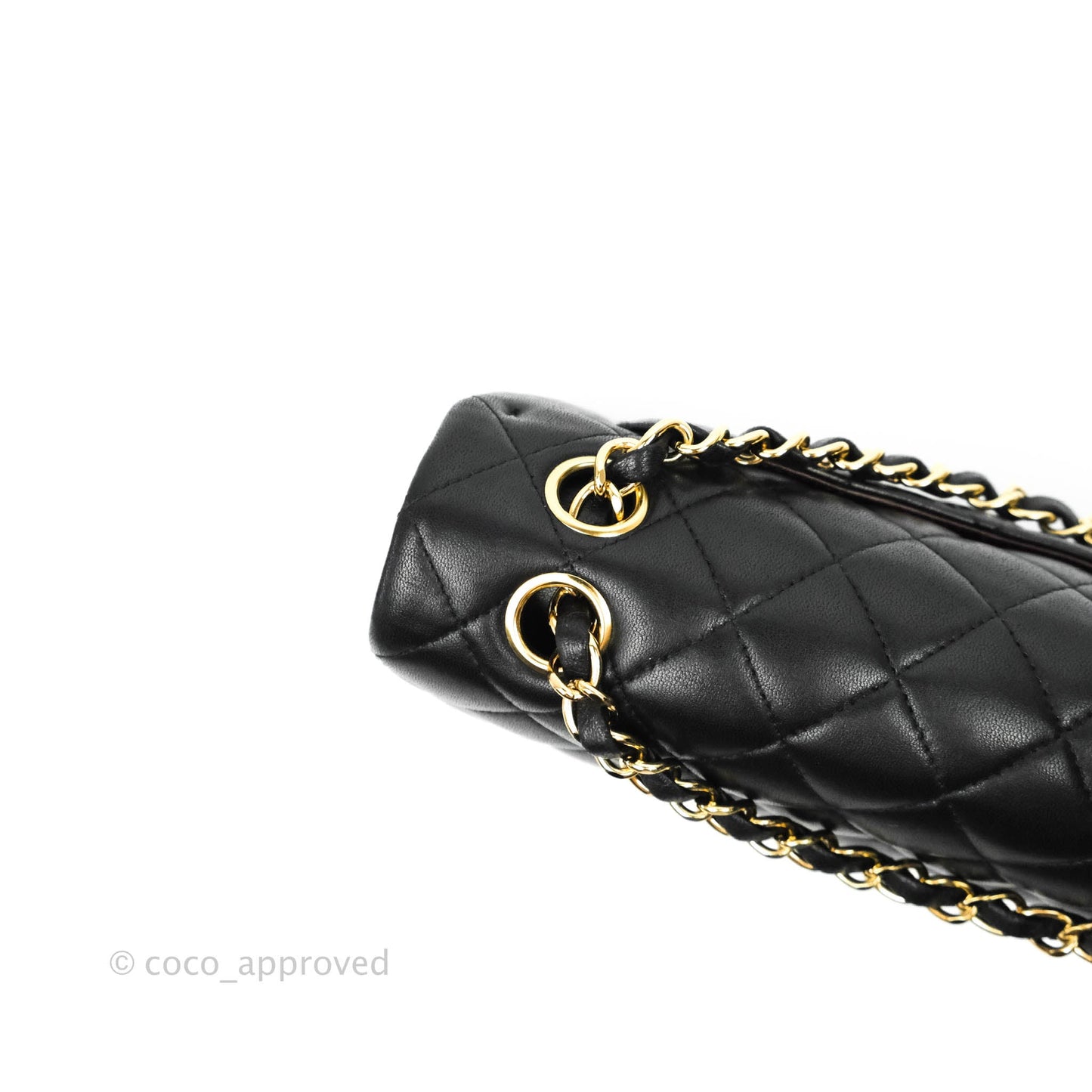 Chanel Classic Small S/M Flap Black Lambskin Gold Hardware