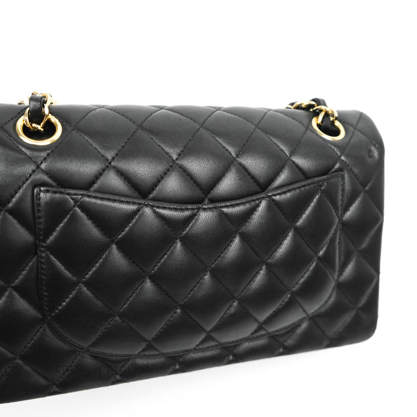 Chanel Classic Small S/M Flap Black Lambskin Gold Hardware