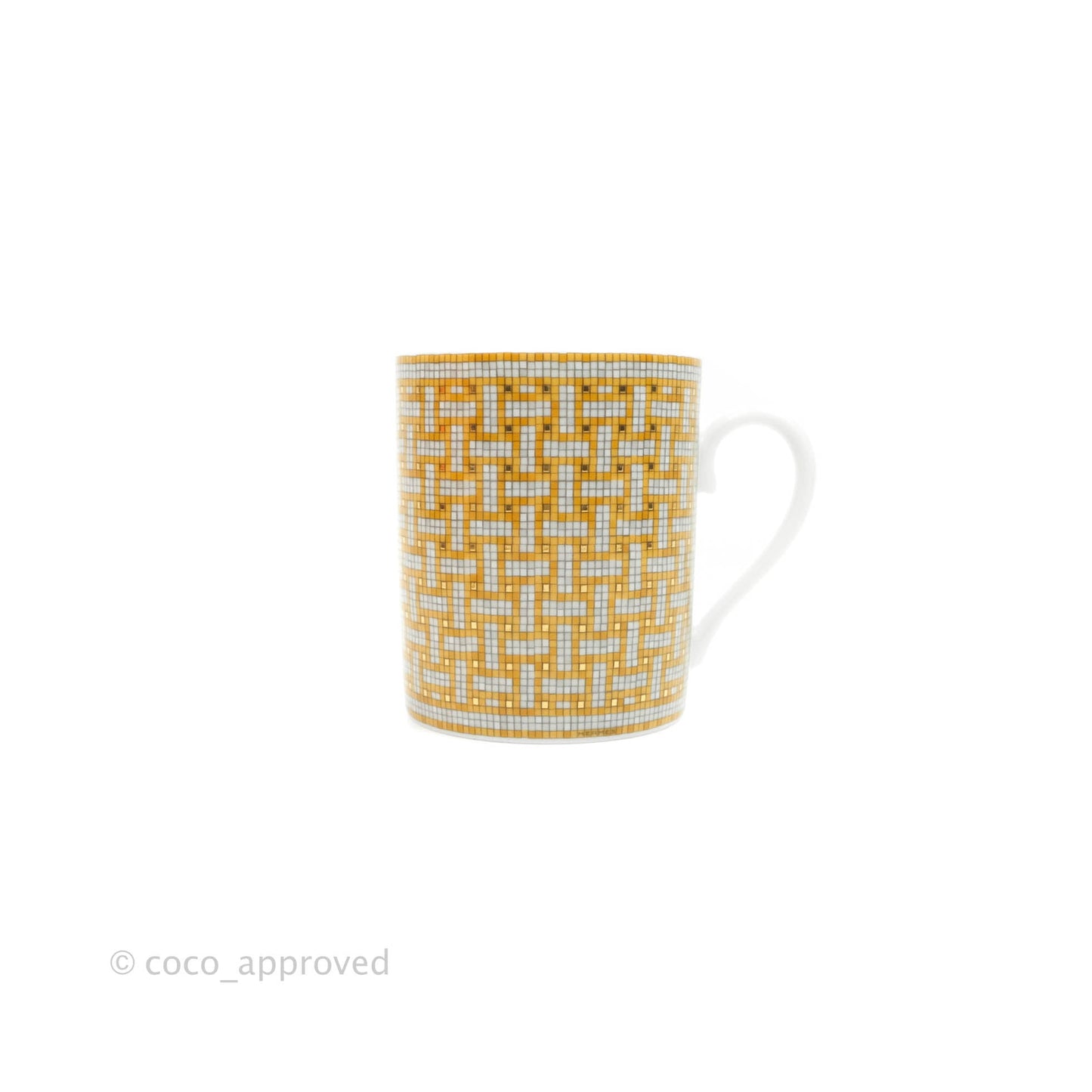Hermès Mosaique Au 24 Gold Mug