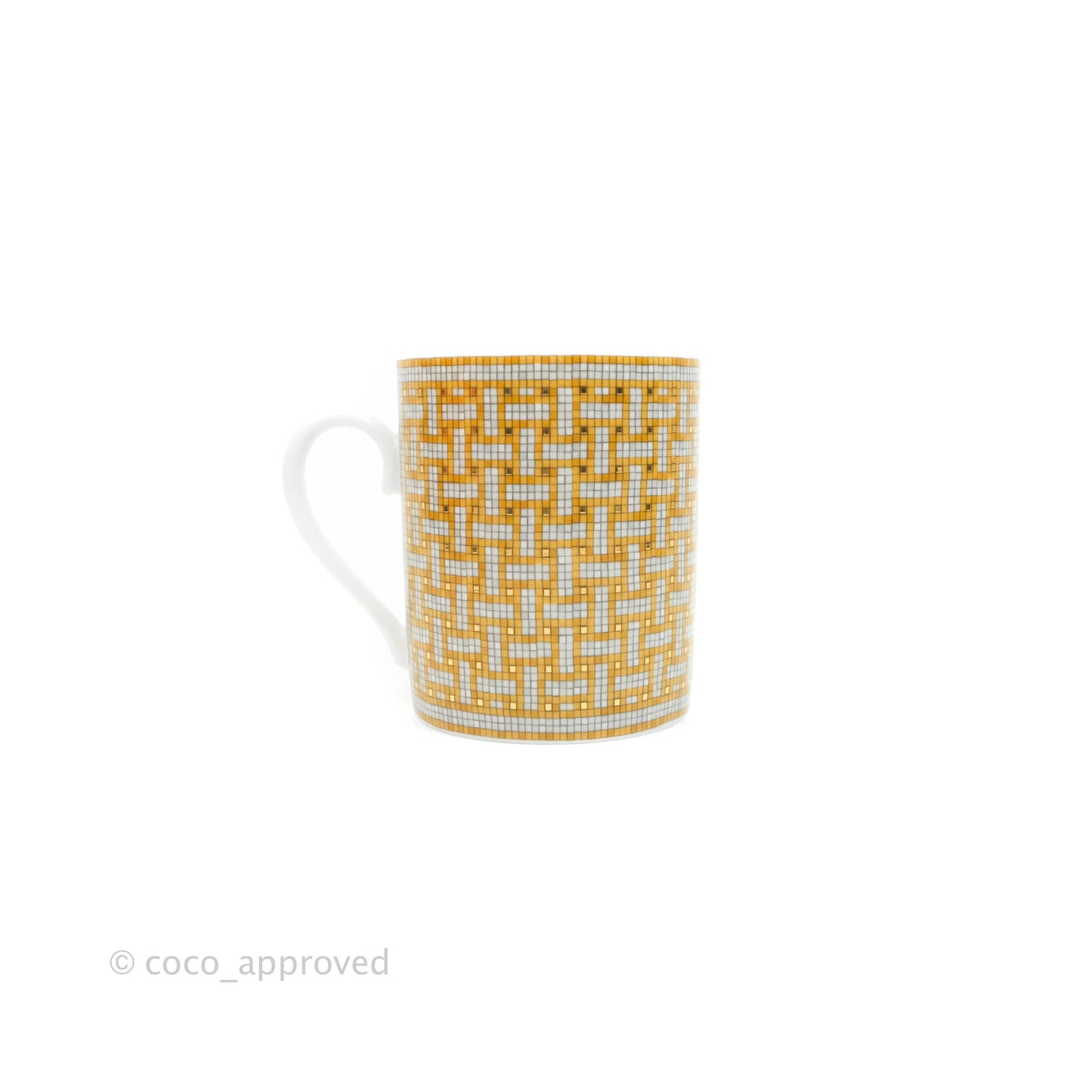 Hermès Mosaique Au 24 Gold Mug