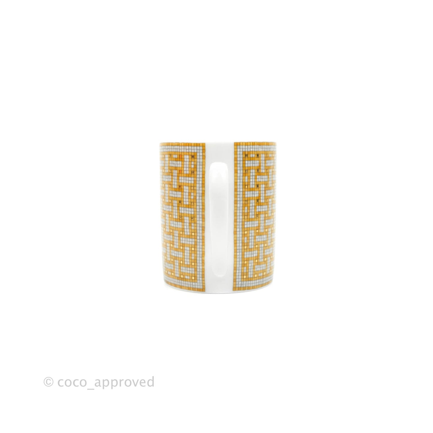 Hermès Mosaique Au 24 Gold Mug