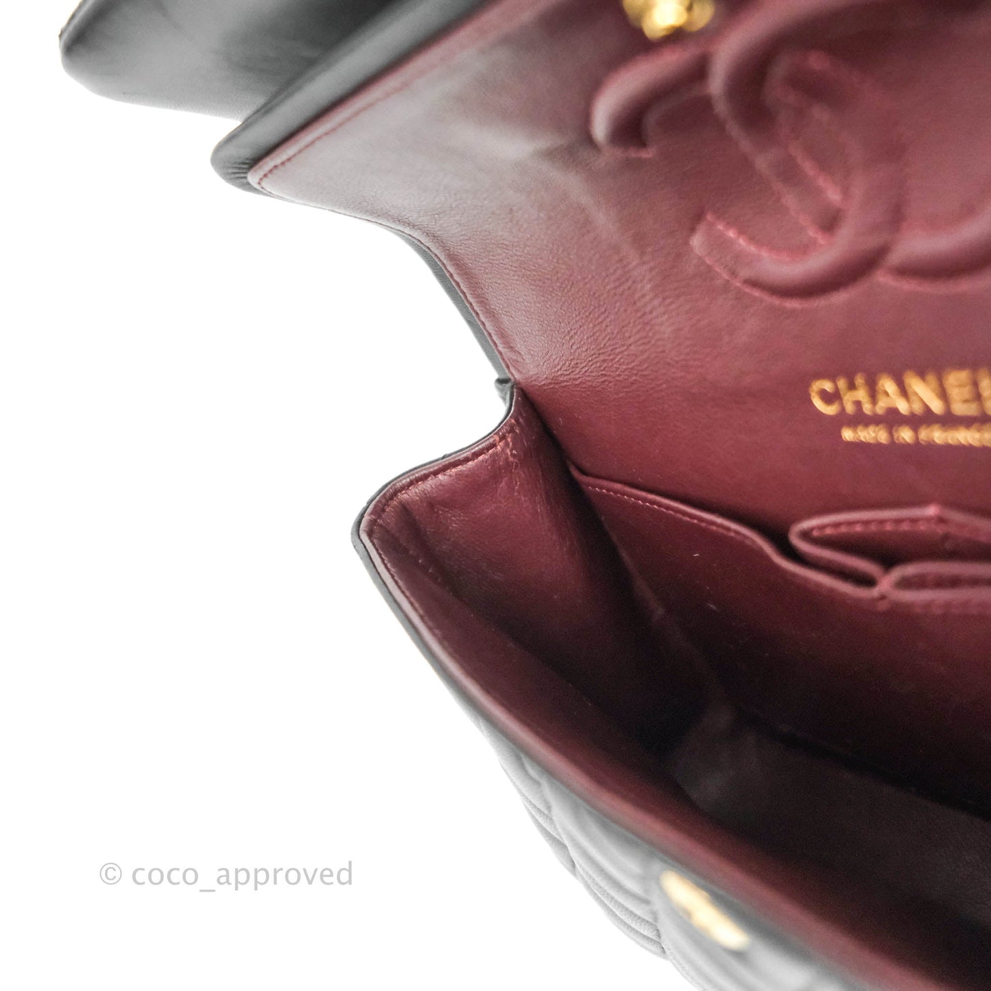Chanel Classic Small S/M Flap Black Lambskin Gold Hardware