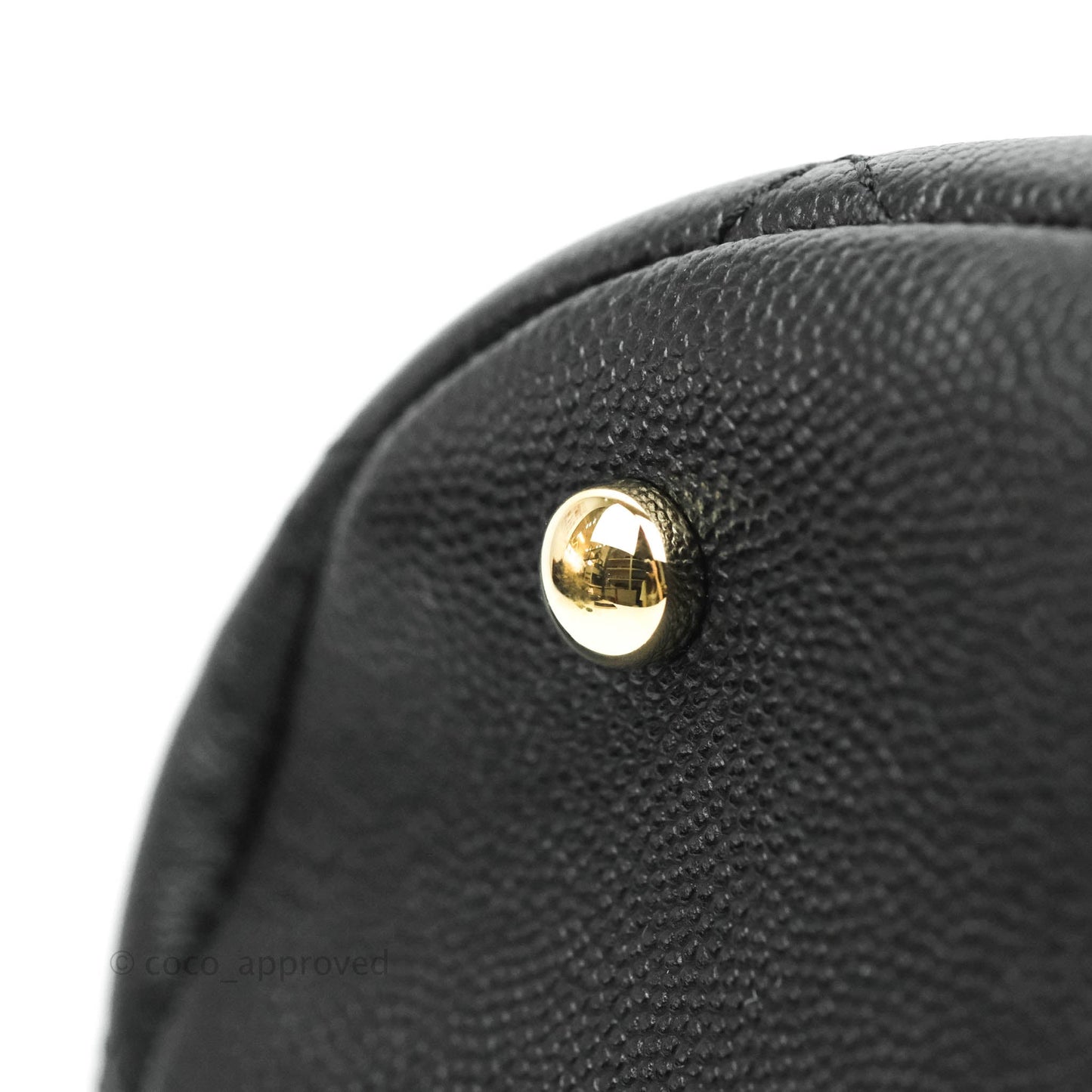 Chanel Quilted Rolled Up Bucket Drawstring Bag Black Caviar Gold Hardware