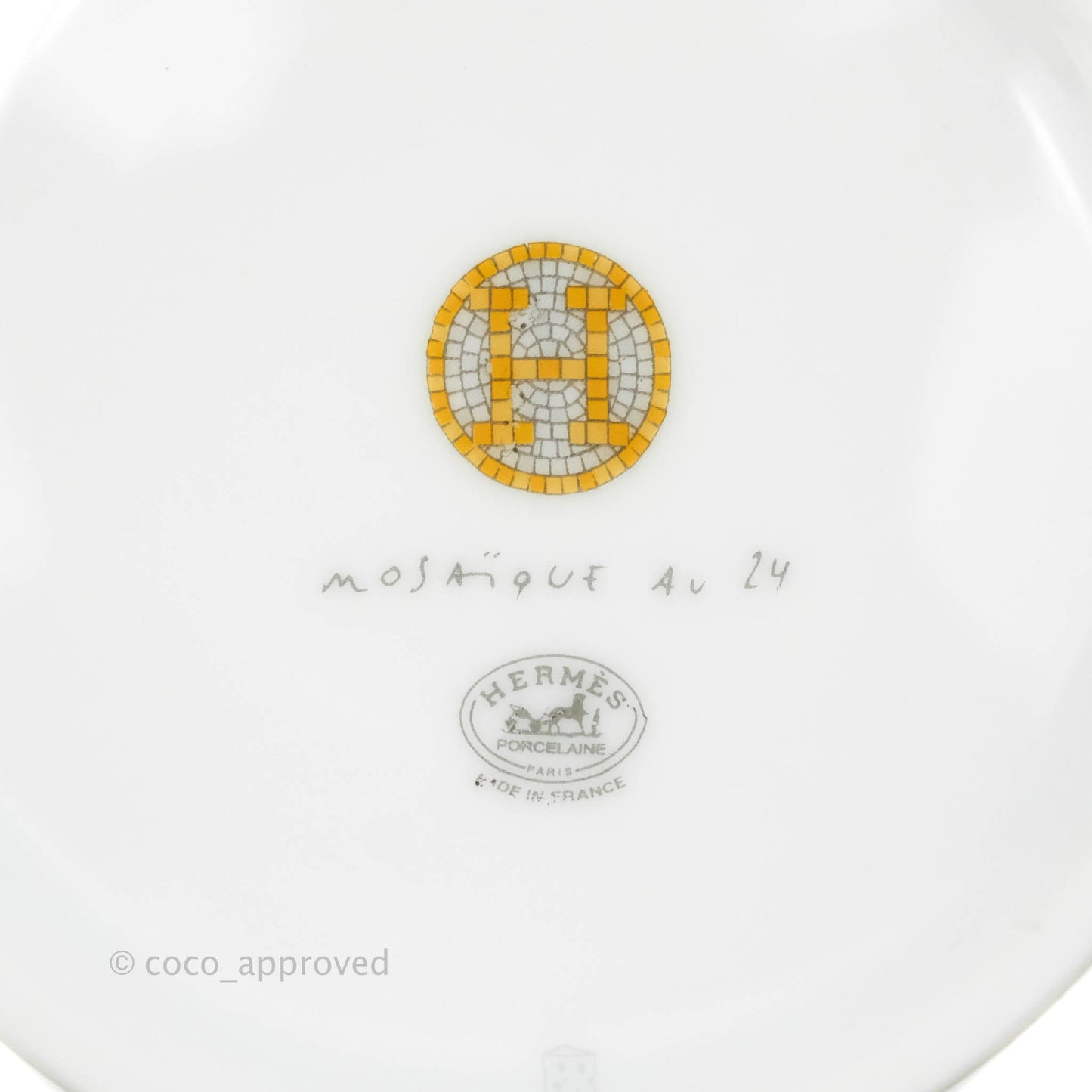 Hermès Mosaique Au 24 Gold Mug
