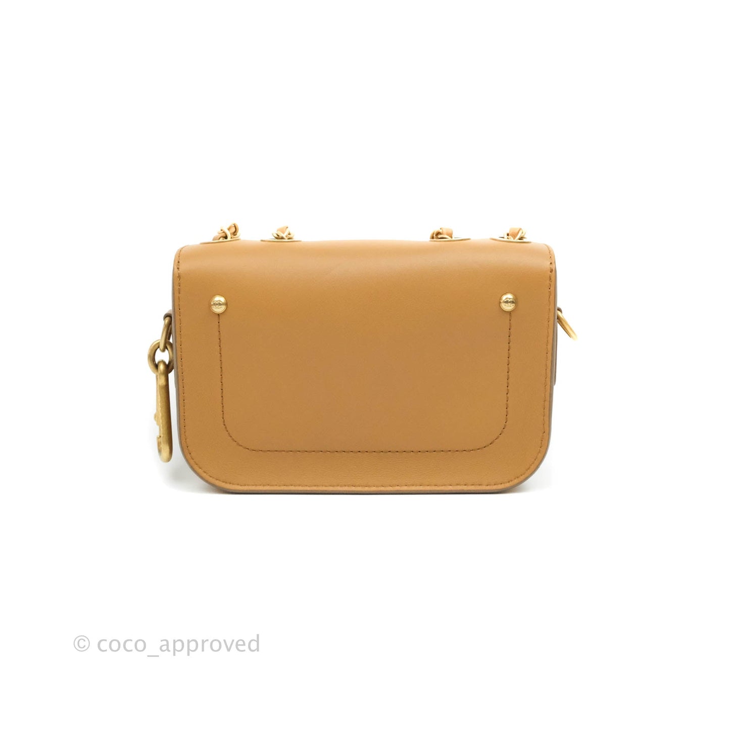 Chanel Quilted Flap With Coin Purse Caramel Calfskin Aged Gold Hardware 19K
