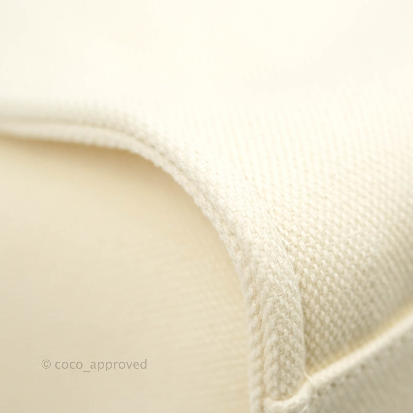 Chanel Medium (Large) Deauville Light Beige Canvas Imitation Pearl