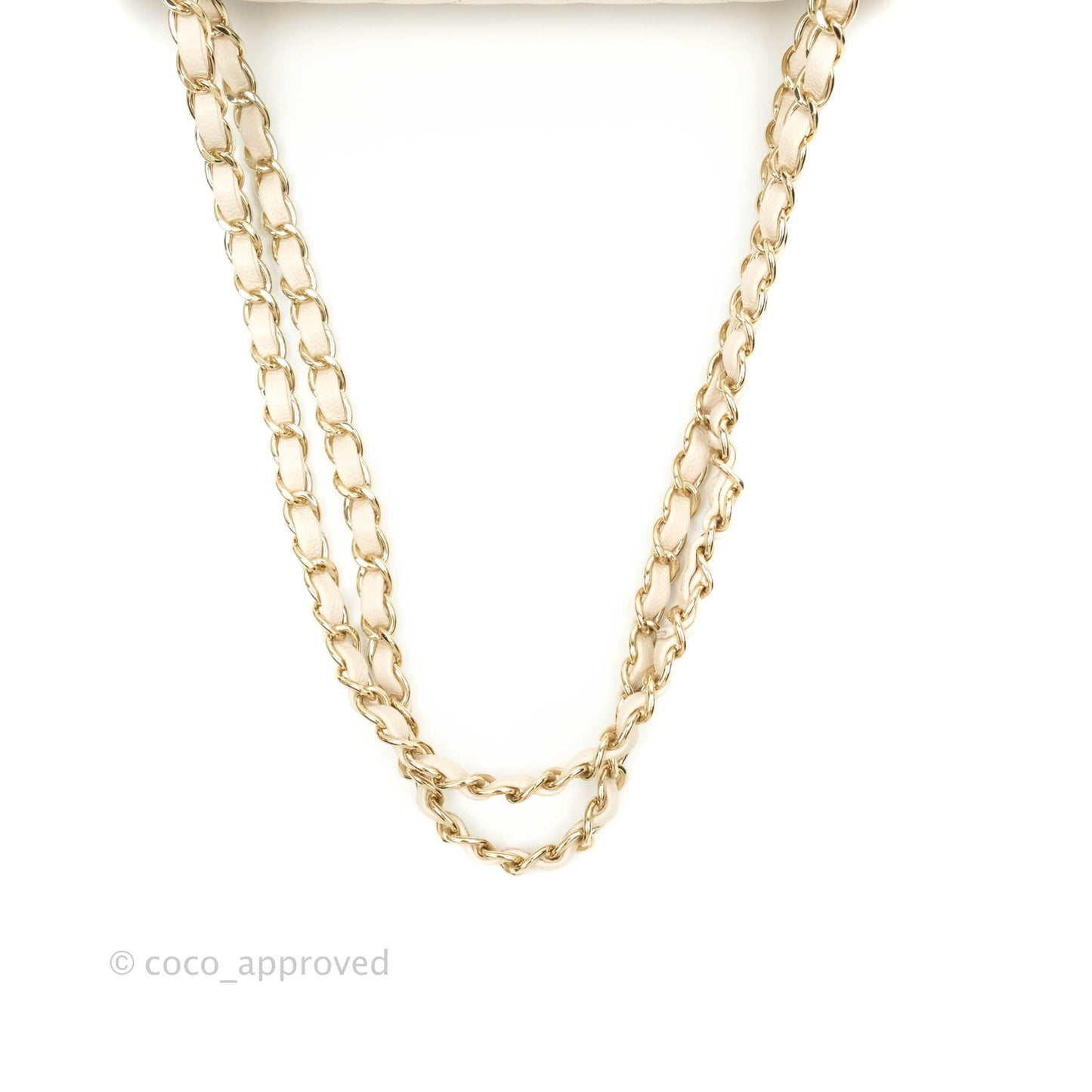 Chanel Classic M/L Medium Double Flap Chevron Light Beige Caviar Gold Hardware 20B