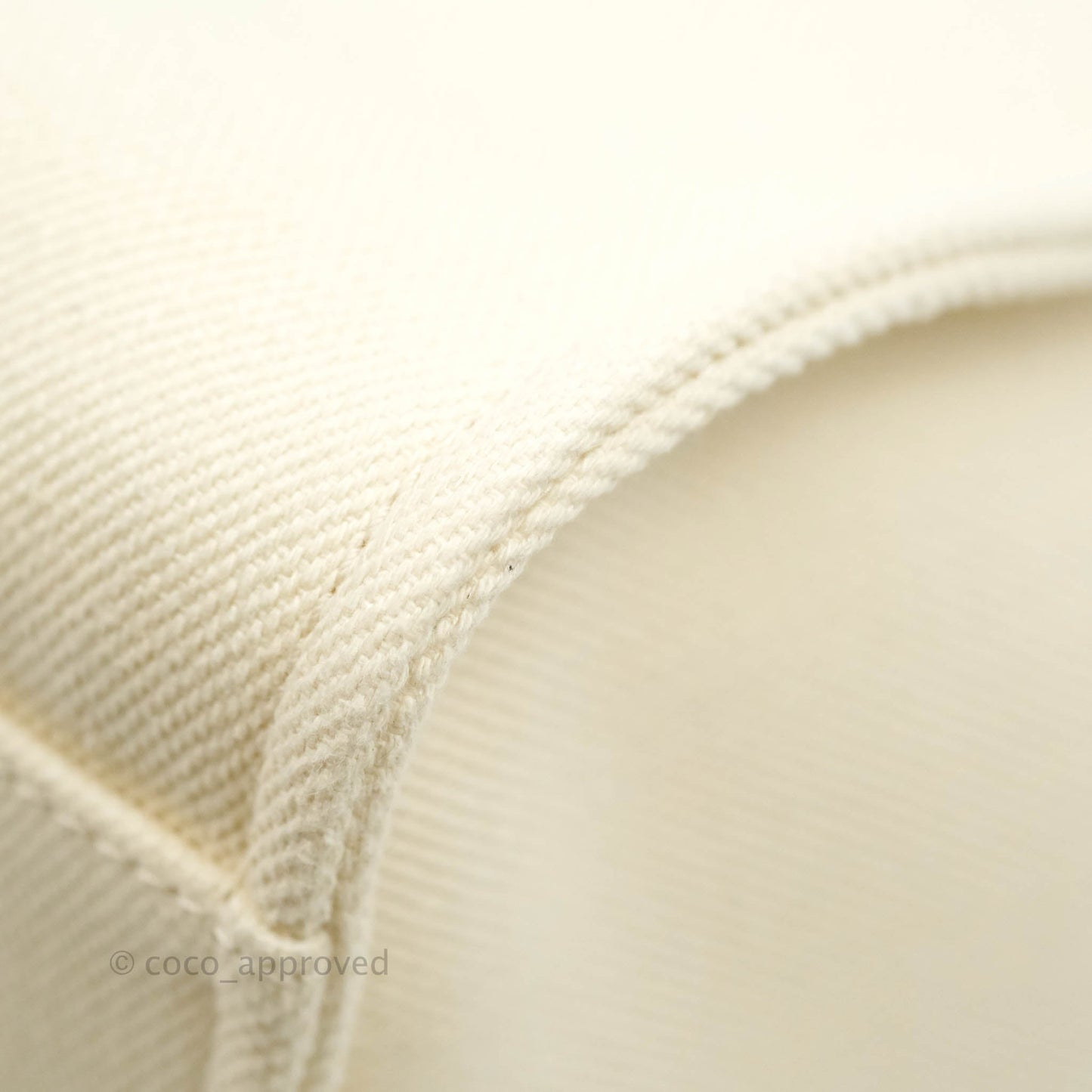 Chanel Medium (Large) Deauville Light Beige Canvas Imitation Pearl