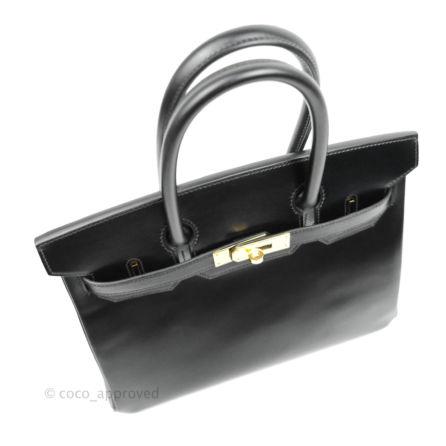 Hermès Birkin 30 Black Box Calfskin Gold Hardware