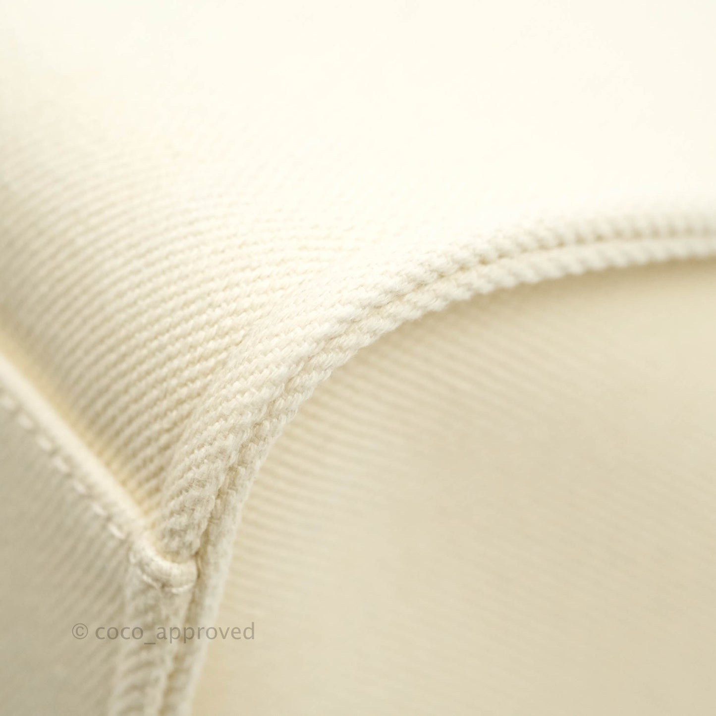 Chanel Medium (Large) Deauville Light Beige Canvas Imitation Pearl