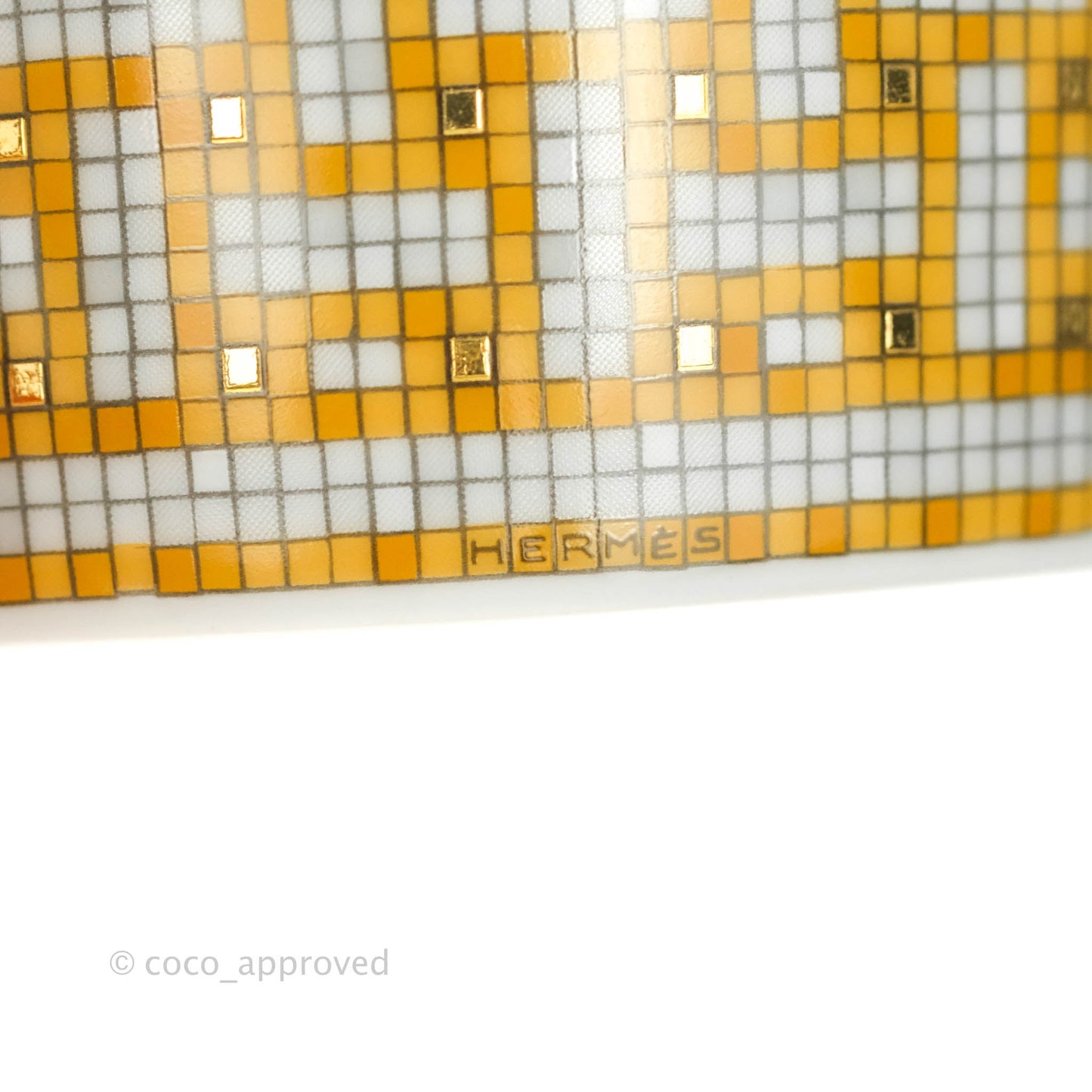 Hermès Mosaique Au 24 Gold Mug