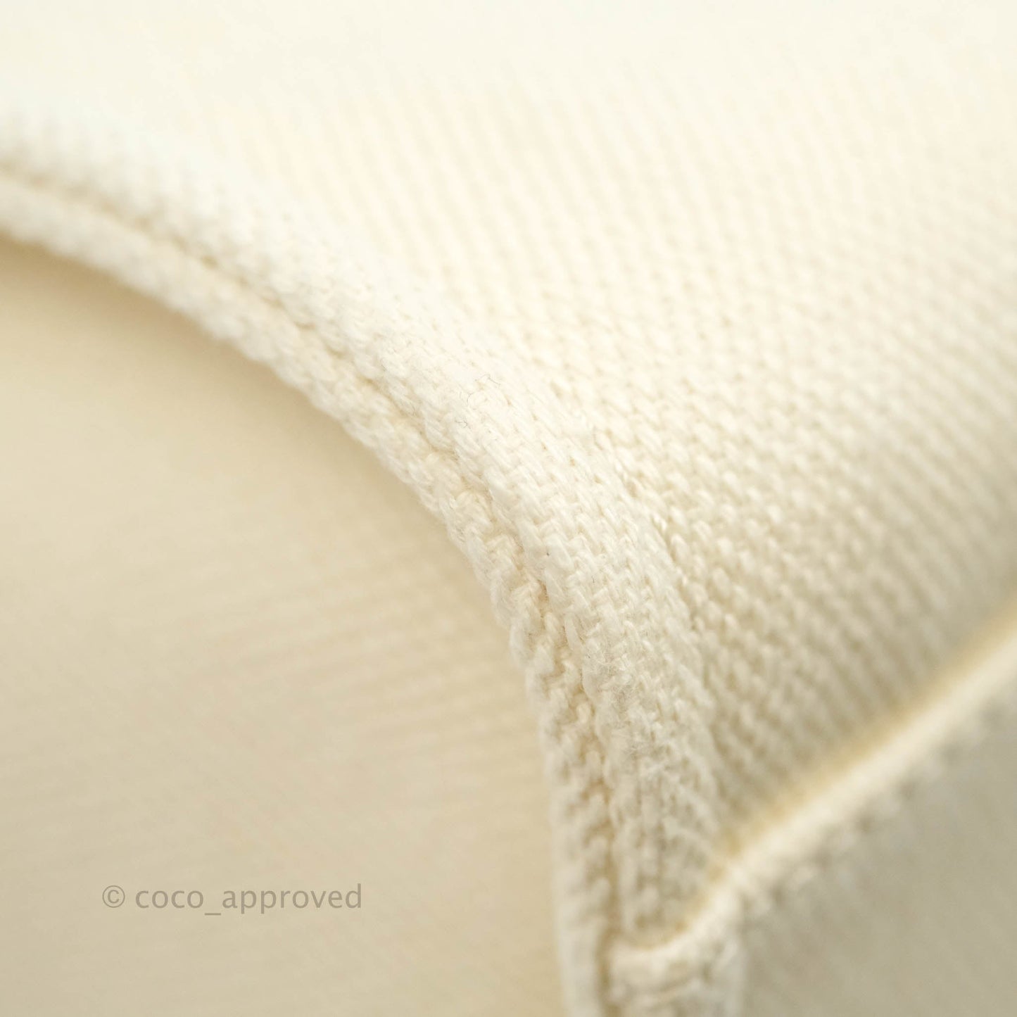 Chanel Medium (Large) Deauville Light Beige Canvas Imitation Pearl