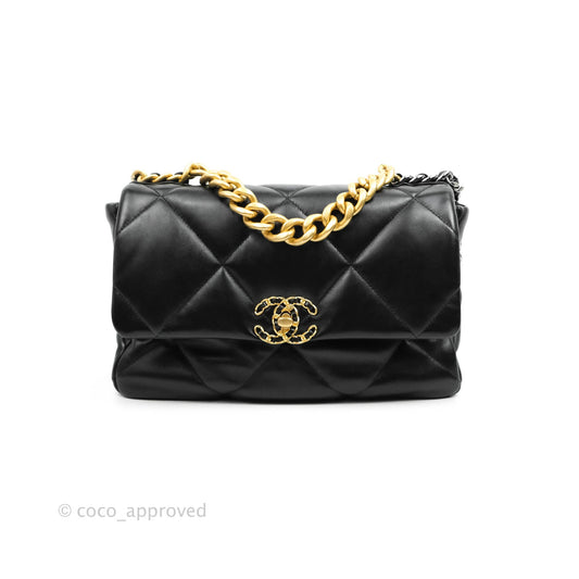 Chanel 19 Medium Black Mixed Hardware