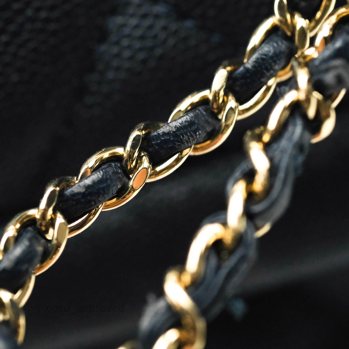 Chanel Quilted Rolled Up Bucket Drawstring Bag Navy Caviar Gold Hardware