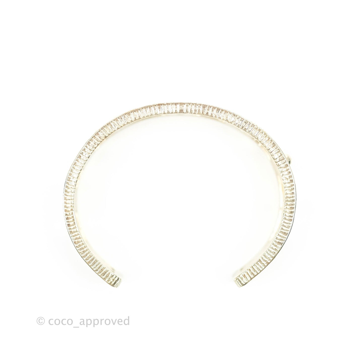 Chanel CC Cuff Bracelet Light Gold Hardware 20C