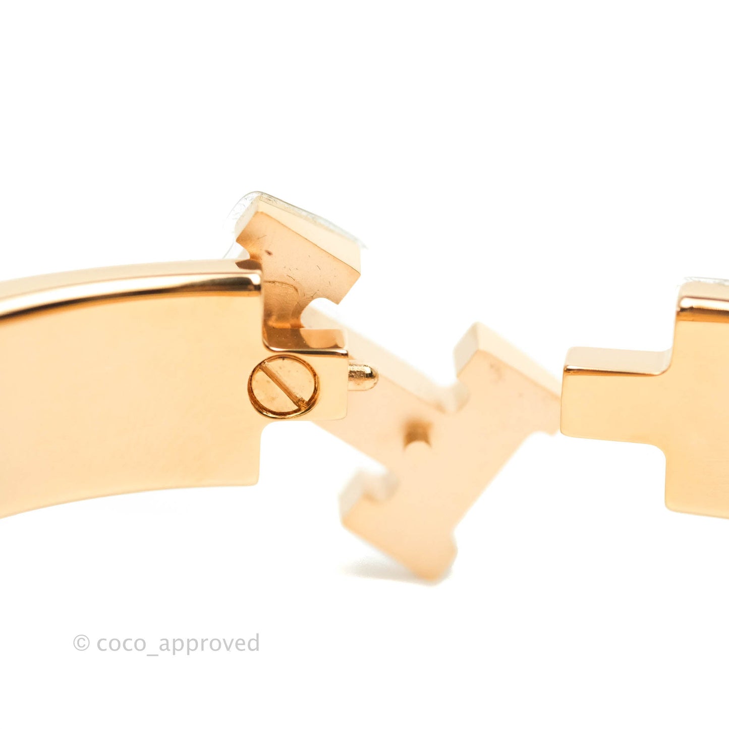 Hermès Clic H Bracelet Black Rose Gold PM