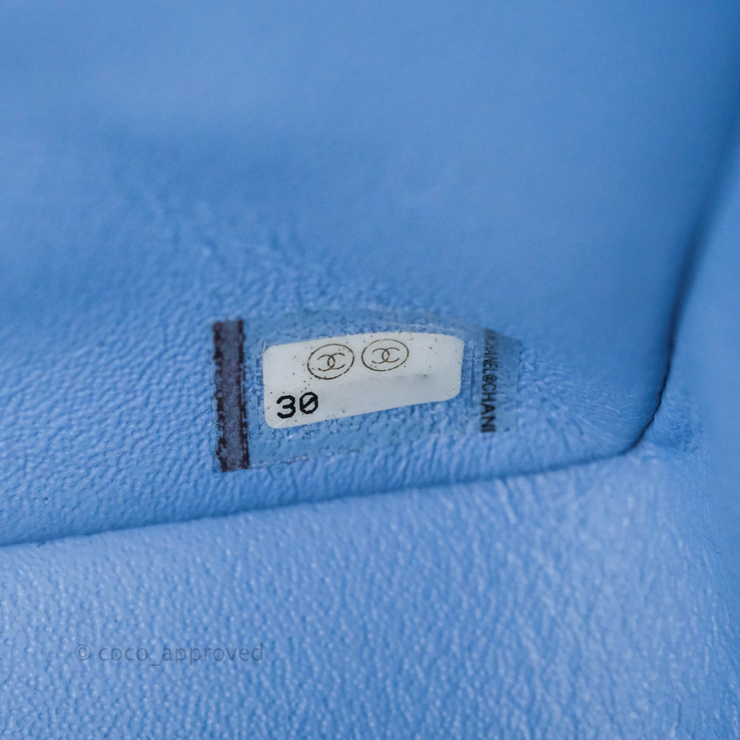Chanel Quilted Mini Square Sky Blue Lambskin Gold Hardware 21C